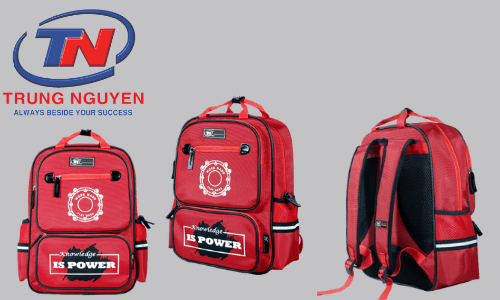 Balo đi học cấp 3 màu đỏ