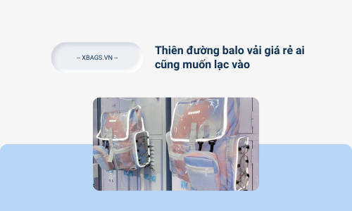 Balo vải giá rẻ
