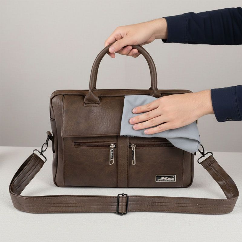 Các bước vệ sinh balo da an toàn tại nhà