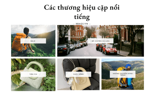 Các thương hiệu cặp nổi tiếng