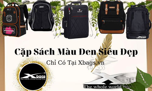 cặp sách màu đen