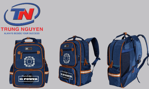 Cặp đi học nữ cấp 2 màu xanh navy