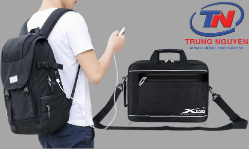 Cặp sách học sinh cấp 2 nam màu đen